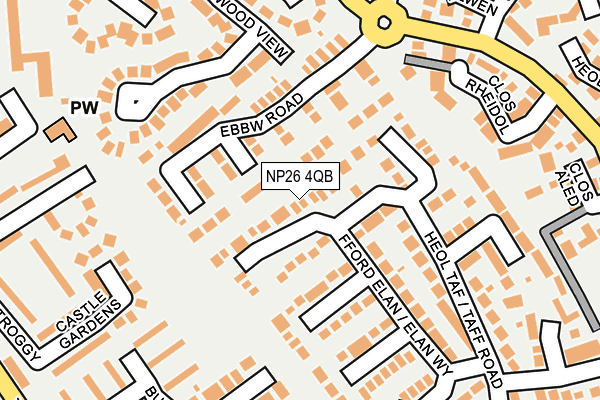NP26 4QB map - OS OpenMap – Local (Ordnance Survey)