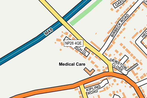 NP26 4QE map - OS OpenMap – Local (Ordnance Survey)