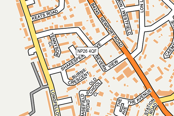 NP26 4QF map - OS OpenMap – Local (Ordnance Survey)