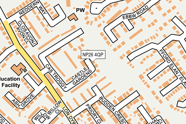 NP26 4QP map - OS OpenMap – Local (Ordnance Survey)