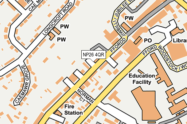 NP26 4QR map - OS OpenMap – Local (Ordnance Survey)