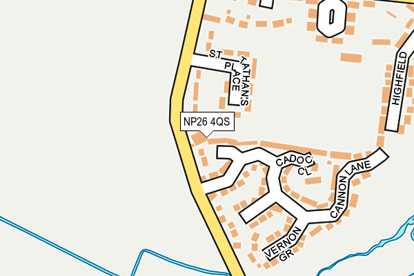 NP26 4QS map - OS OpenMap – Local (Ordnance Survey)