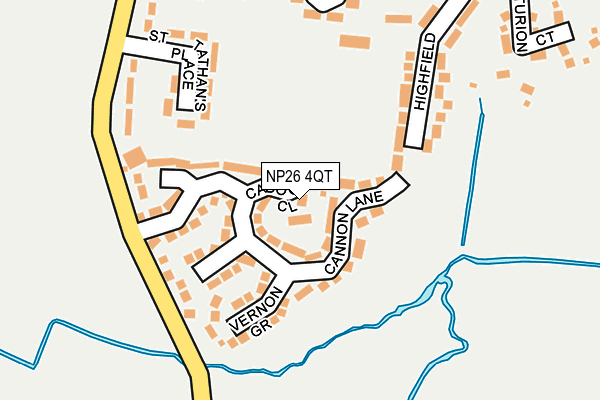 NP26 4QT map - OS OpenMap – Local (Ordnance Survey)