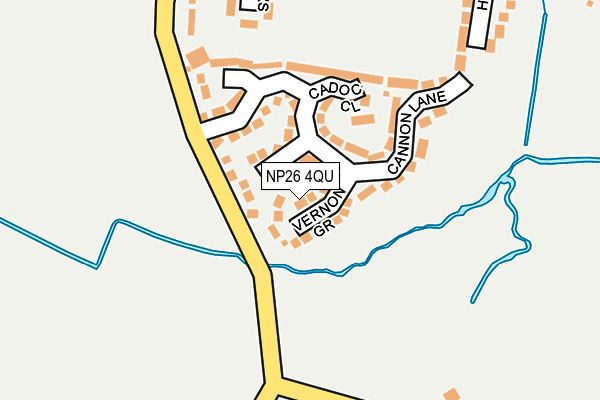 NP26 4QU map - OS OpenMap – Local (Ordnance Survey)