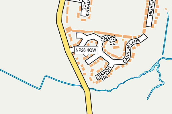 NP26 4QW map - OS OpenMap – Local (Ordnance Survey)