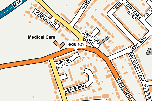 NP26 4QY map - OS OpenMap – Local (Ordnance Survey)