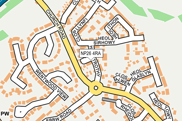 NP26 4RA map - OS OpenMap – Local (Ordnance Survey)