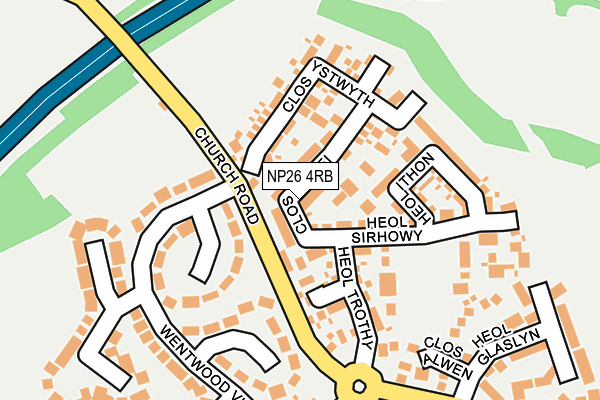 NP26 4RB map - OS OpenMap – Local (Ordnance Survey)