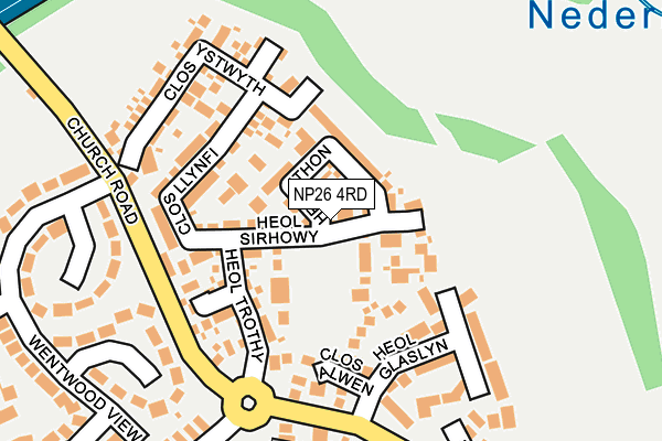 NP26 4RD map - OS OpenMap – Local (Ordnance Survey)
