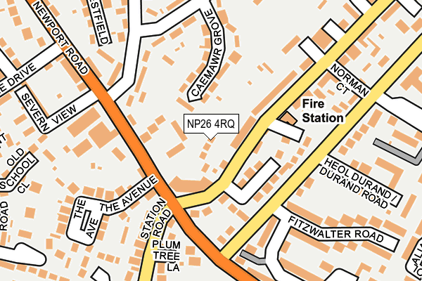 NP26 4RQ map - OS OpenMap – Local (Ordnance Survey)