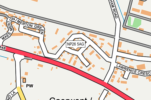 NP26 5AG map - OS OpenMap – Local (Ordnance Survey)