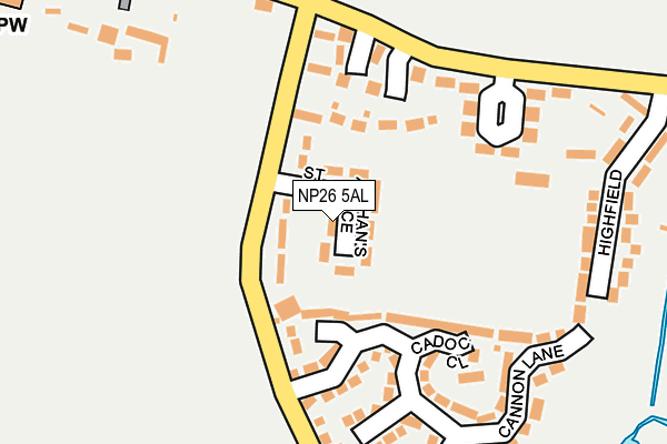 NP26 5AL map - OS OpenMap – Local (Ordnance Survey)
