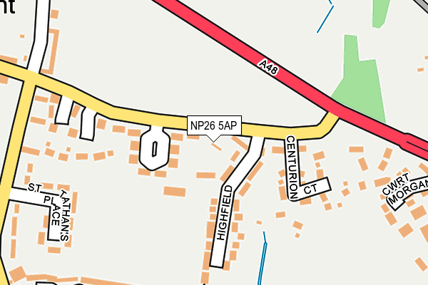 NP26 5AP map - OS OpenMap – Local (Ordnance Survey)