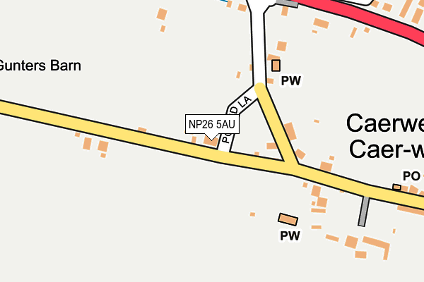 NP26 5AU map - OS OpenMap – Local (Ordnance Survey)