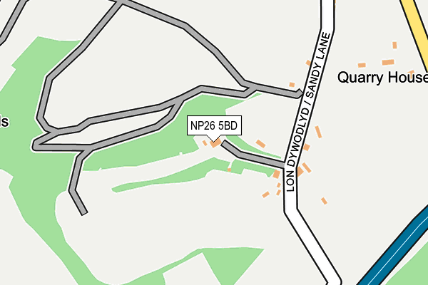 NP26 5BD map - OS OpenMap – Local (Ordnance Survey)
