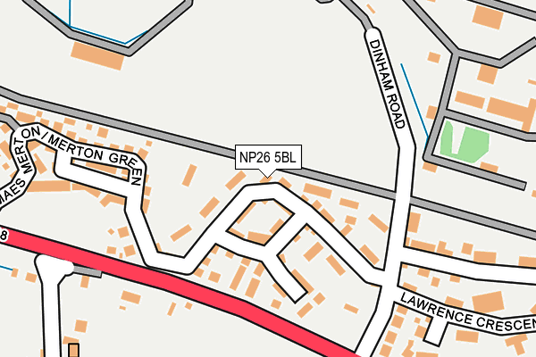 NP26 5BL map - OS OpenMap – Local (Ordnance Survey)