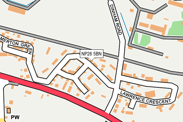 NP26 5BN map - OS OpenMap – Local (Ordnance Survey)