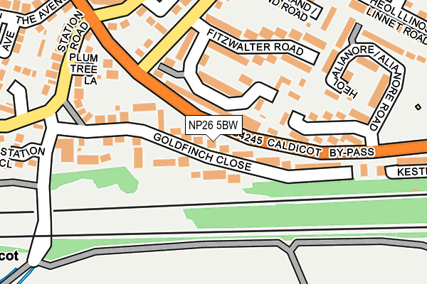 NP26 5BW map - OS OpenMap – Local (Ordnance Survey)