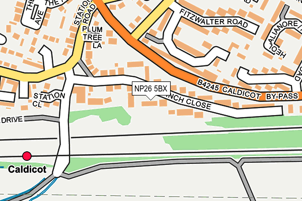 NP26 5BX map - OS OpenMap – Local (Ordnance Survey)