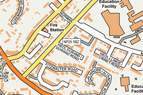 NP26 5BZ map - OS OpenMap – Local (Ordnance Survey)