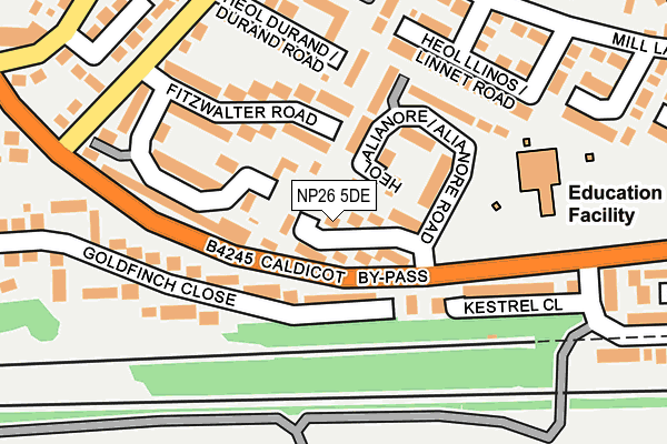 NP26 5DE map - OS OpenMap – Local (Ordnance Survey)