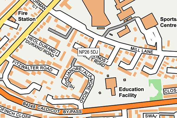 NP26 5DJ map - OS OpenMap – Local (Ordnance Survey)