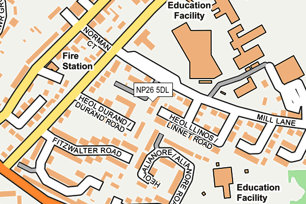 NP26 5DL map - OS OpenMap – Local (Ordnance Survey)