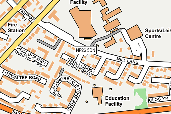 NP26 5DN map - OS OpenMap – Local (Ordnance Survey)