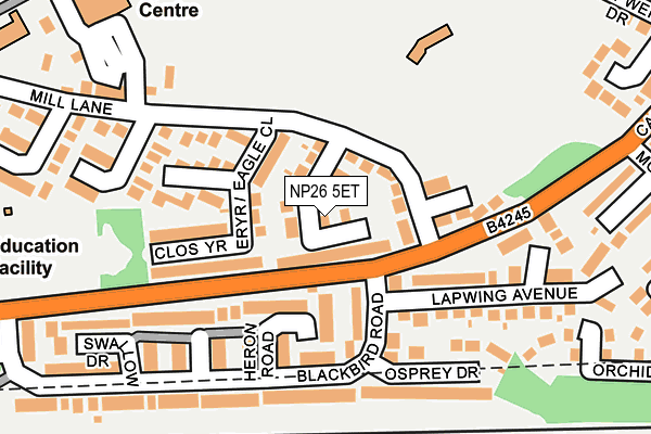 NP26 5ET map - OS OpenMap – Local (Ordnance Survey)