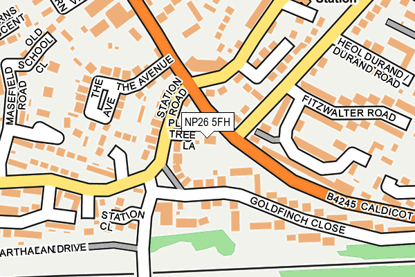 NP26 5FH map - OS OpenMap – Local (Ordnance Survey)