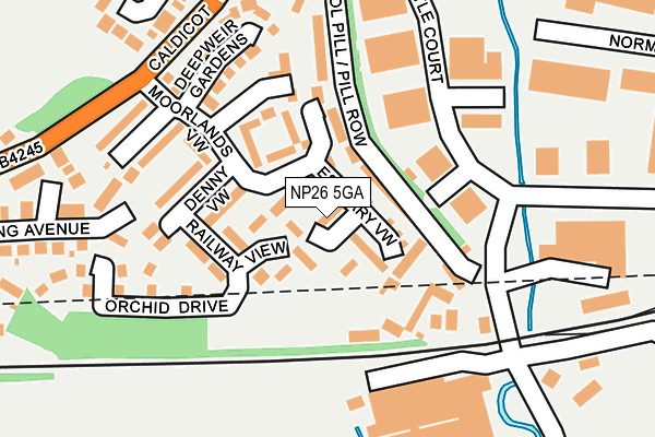 NP26 5GA map - OS OpenMap – Local (Ordnance Survey)