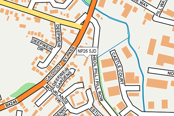 NP26 5JD map - OS OpenMap – Local (Ordnance Survey)