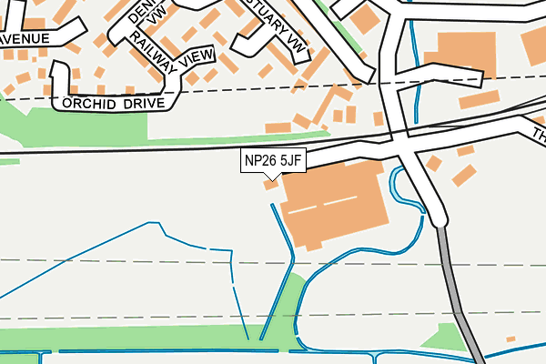 NP26 5JF map - OS OpenMap – Local (Ordnance Survey)