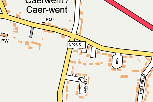 NP26 5JJ map - OS OpenMap – Local (Ordnance Survey)