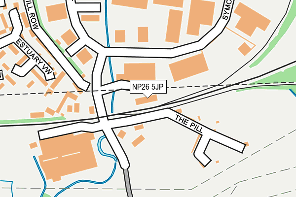 NP26 5JP map - OS OpenMap – Local (Ordnance Survey)