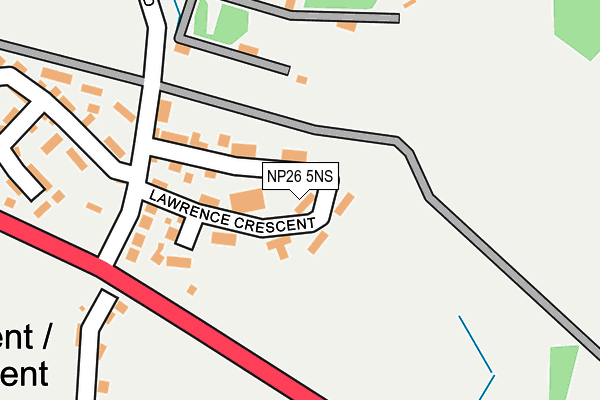 NP26 5NS map - OS OpenMap – Local (Ordnance Survey)