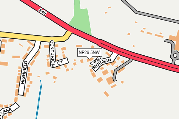 NP26 5NW map - OS OpenMap – Local (Ordnance Survey)