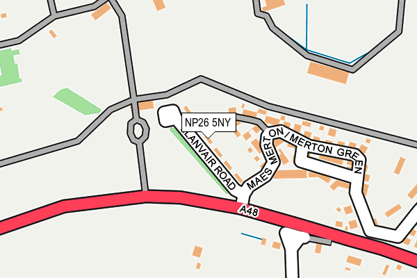 NP26 5NY map - OS OpenMap – Local (Ordnance Survey)