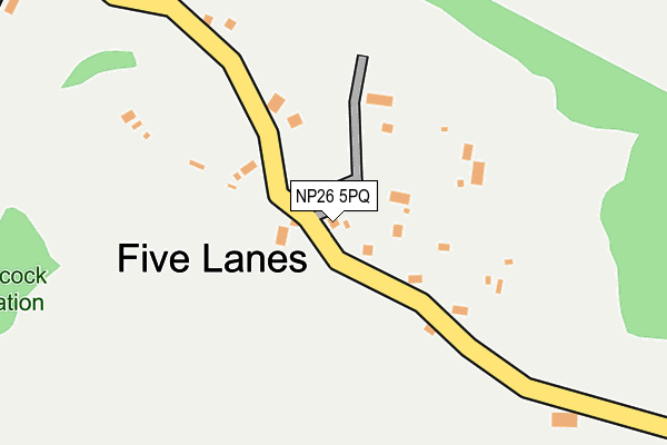 NP26 5PQ map - OS OpenMap – Local (Ordnance Survey)