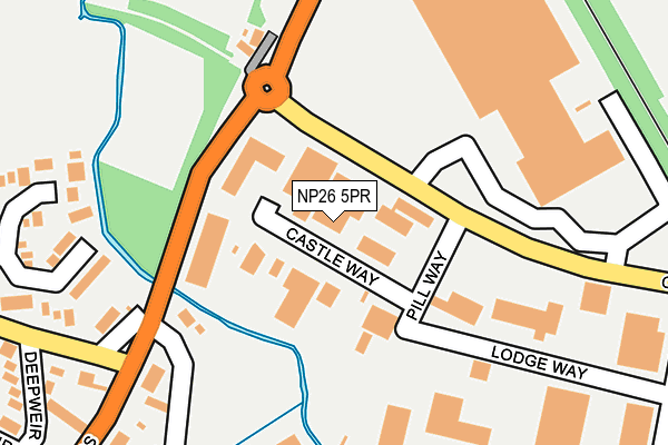 NP26 5PR map - OS OpenMap – Local (Ordnance Survey)