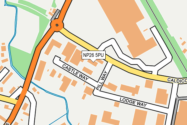 NP26 5PU map - OS OpenMap – Local (Ordnance Survey)