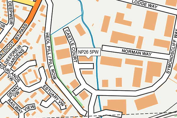 NP26 5PW map - OS OpenMap – Local (Ordnance Survey)