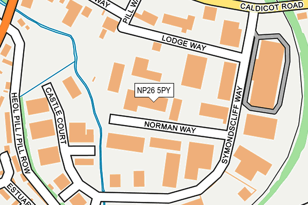 NP26 5PY map - OS OpenMap – Local (Ordnance Survey)