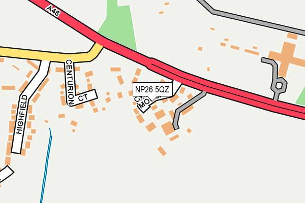 NP26 5QZ map - OS OpenMap – Local (Ordnance Survey)