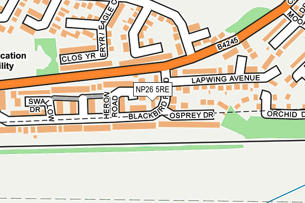 NP26 5RE map - OS OpenMap – Local (Ordnance Survey)