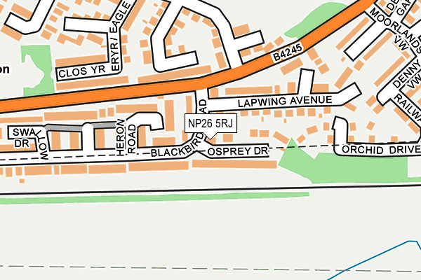 NP26 5RJ map - OS OpenMap – Local (Ordnance Survey)
