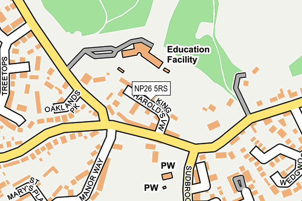 NP26 5RS map - OS OpenMap – Local (Ordnance Survey)