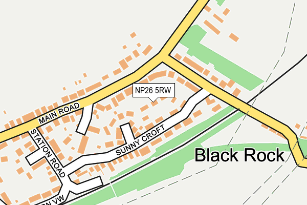 NP26 5RW map - OS OpenMap – Local (Ordnance Survey)