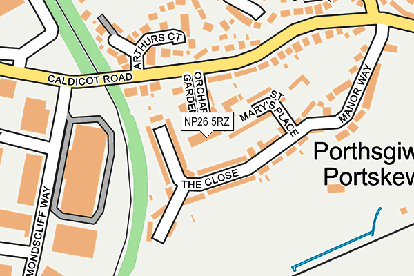 NP26 5RZ map - OS OpenMap – Local (Ordnance Survey)