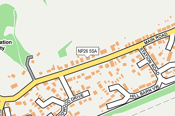 NP26 5SA map - OS OpenMap – Local (Ordnance Survey)